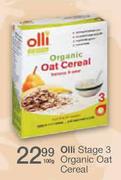 Olli Organic Stage 3 Organic Oat Cereal-100g Each