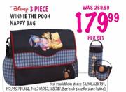 Disney 3 Piece Winnie The Pooh Nappy Bag