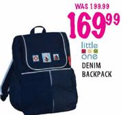 Little One Denim Backpack