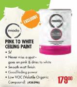 Modo Pink To White Ceiling Paint-5L