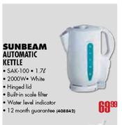 Sunbeam Automatic Kettle-1.7 Ltr (SAK-100)