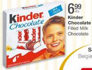 Kinder Chocolate Filed Milk Chocolate-4's