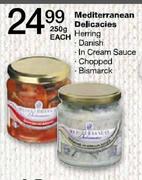 Mediterranean Delicacies Herring (Danish/In Cream Sauce/Chopped/Bismarck)-250g each
