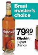 Klipdrift Export Brandy-750ml