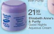 Elizabeth Anne's & Purity Good Nights Aqueous Cream-250ml