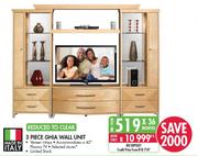 3 Piece Ghia Wall Unit 