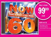 Now 60 CD-each