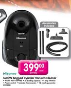 Hisense 1600W Bagged Cylinder Vacuum Cleaner (HCV16AP488)