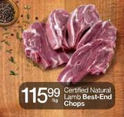 Certified Natural Lamb Best-End Chops-Per kg  