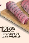 Certified Natural Lamb Rolled Loin-Per kg  