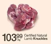 Certified Natural Lamb Knuckles-Per kg  