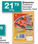 Enterprise Traditional Sausages Assorted-375g Each