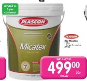 Plascon Micatex White-20Ltr
