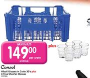 Consol Hiball Glasses In Crate-30's
