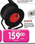 Ellies 15m Extension Reel & 3Way Surge Protector