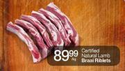Certified Natural Lamb Braai Riblets-Per Kg