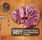Certified Natural Lamb Best-End Chops-Per Kg