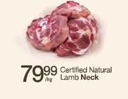 Certified Natural Lamb Neck-Per Kg