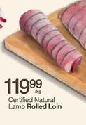 Certified Natural Lamb Rolled Loin-Per Kg
