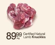 Certified Natural Lamb Knuckles-Per Kg