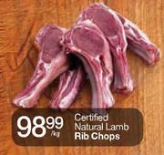 Certified Natural Lamb Rib Chops-Per Kg