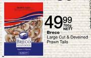 Breco Large Cut & Deveined Prawn Tails-700g Nett