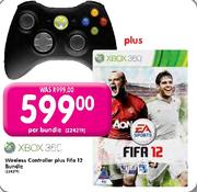 XBOX 360 Wireless Controller Plus Fifa 12 Bundle