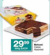 Balconi Cakes Assorted-500g Each
