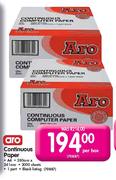 Aro Continous Paper A4 (280mm x 241mm)-2000 Sheets per box