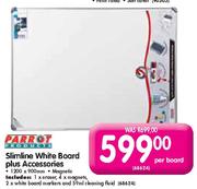 Parrot Products Slimline White Board Plus Accessories-1200 x 900mm per board
