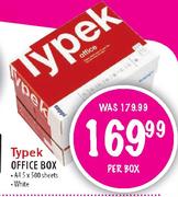 Typek Office Box (A4)-5 x 500 sheets per box
