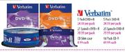 Verbatim 25 Spindle DVD-R-per pack