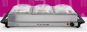 Platinum Large 3-Tray Buffet Server-Each