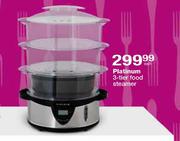 Platinum 3-Tier Food Steamer-Each