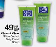 Clean & Clear Shine Control Daily Facial Scrub-100ml  