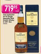 The Glenlivet 18 YO Single Speyside Malt Scotch Whisky In Gift Box-1x750ml
