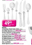 Bistro Soup Spoons Or Fish Knives-Per 6 Pack