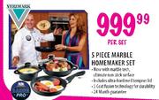 Verimark 5 Piece Marble Homemaker Set-per set