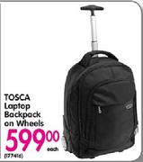 Tosca Laptop Backpack On Wheels-Each