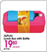 Alplas Lunch Box With Bottle-Per Pack