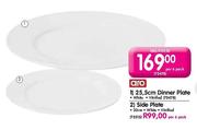 Aro White Side Plate-20cm(Per 6 Pack)