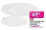 Aro White Dinner Plate-25.5cm(Per 6 Pack)