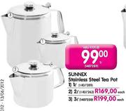 Sunnex Stainless Steel Tea Pot-3Ltr Each