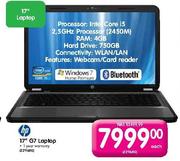 HP 17" G7 Laptop