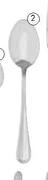 Bistro Stainless Steel Dessert Spoons-6's
