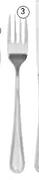 Bistro Stainless Steel Table Forks-6's