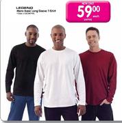 Legend Mens Basic Long Sleeve T-Shirt-Each