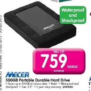 Mecer 500GB Portable Durable Hard Drive