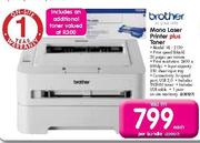 Brother Mono Laser Printer Plus Toner(HL-2130)