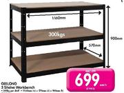 Geelong 3 Shelve Work Bench-Each